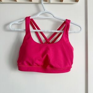 Lululemon Pink Sports Bra with Racerback Design